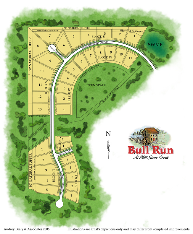 Stone Mill at Bull Run, Unit 3, Tallahassee, FL lots for sale